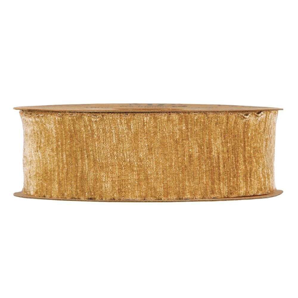 NASTRO CINIGLIA -GLITTER CHENILLE- 40MM 10MT ORO