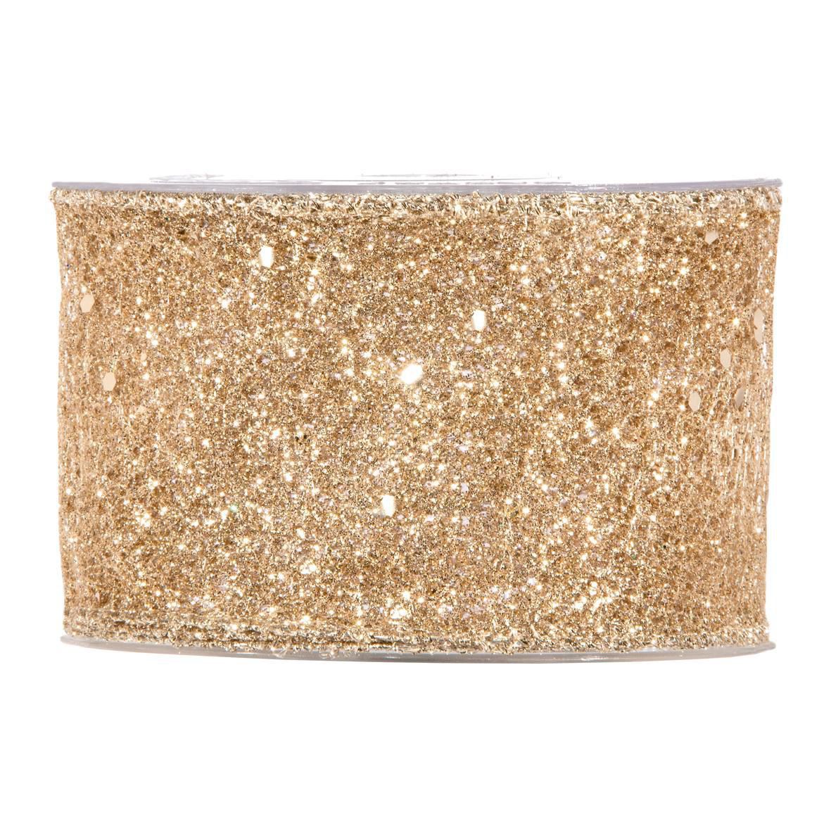 NASTRO -SPARKLING- 63MM10MT CHAMPAGNE NASTRO -SPARKLING- 63MM10MT CHAMPAGNE