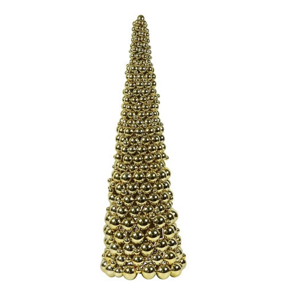ALBERO NATALE POLY-BOULE M- D.42 CM H.125 CM ORO