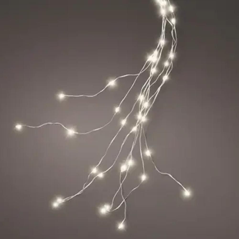 FASCIO 832 MICROLED 240CM L.CALDA/FILO ARGENTO ESTERNO