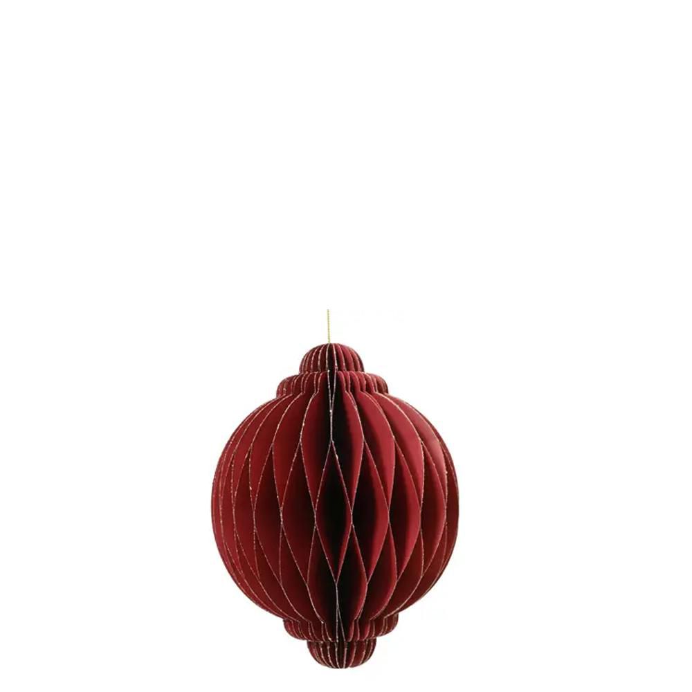 SFERA CARTA D/APP. D.15CM H.20 CM ROSSO SFERA CARTA D/APP. D.15CM H.20 CM ROSSO