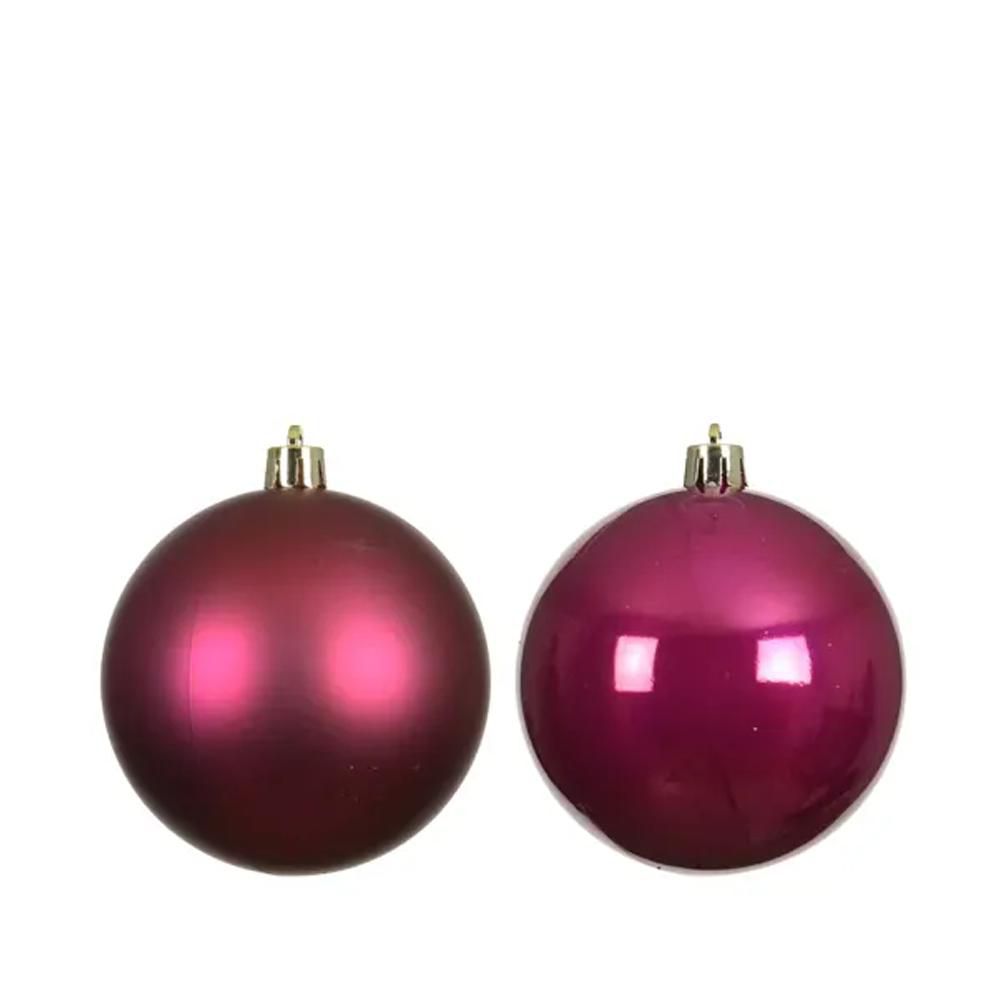 SET 4 SFERE POLY MM.100LUCIDO/SATINATO ROSA