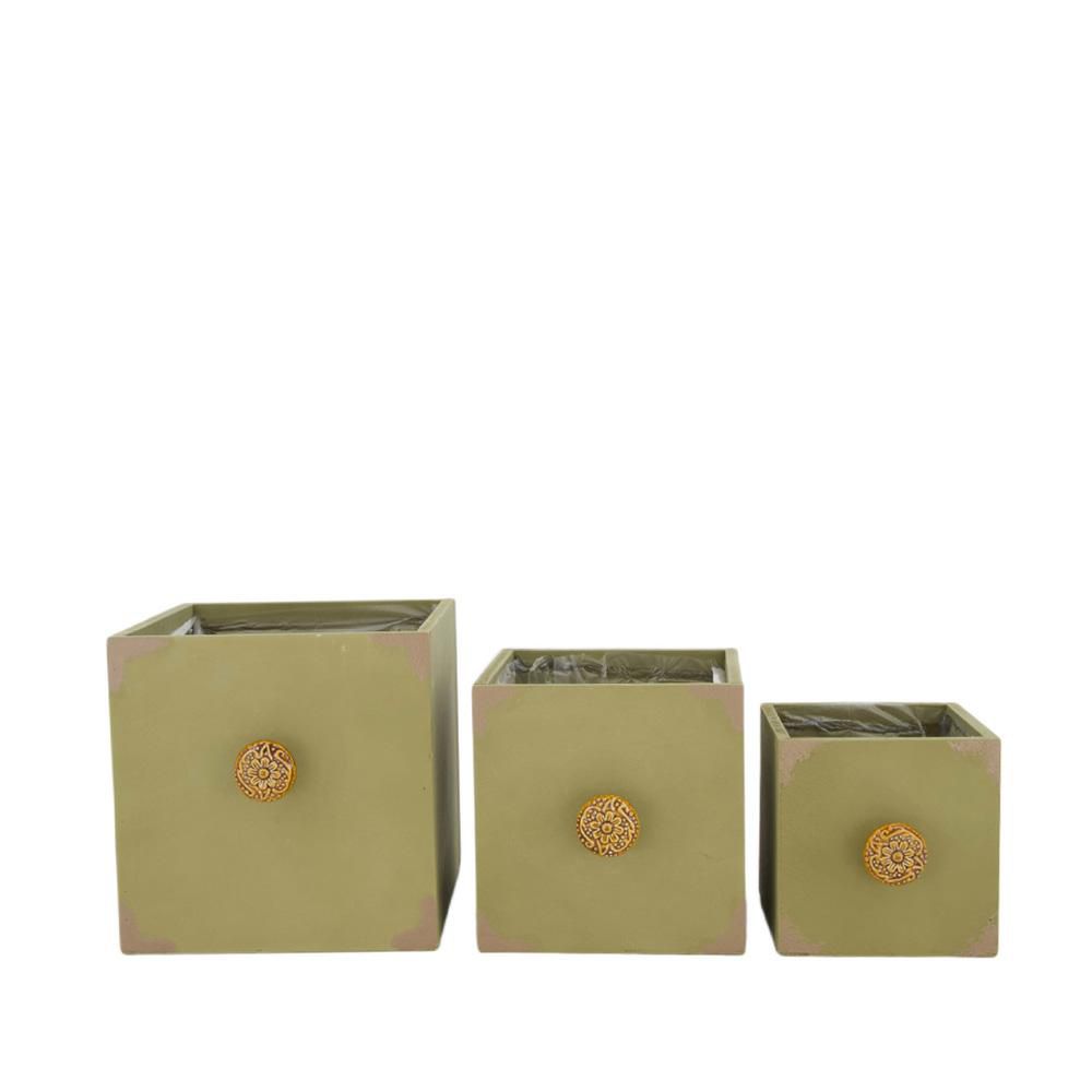 SET 3 CASSETTI LEGNO 12-18X13,5-19,5 CM H.12-18 CM NATURALE