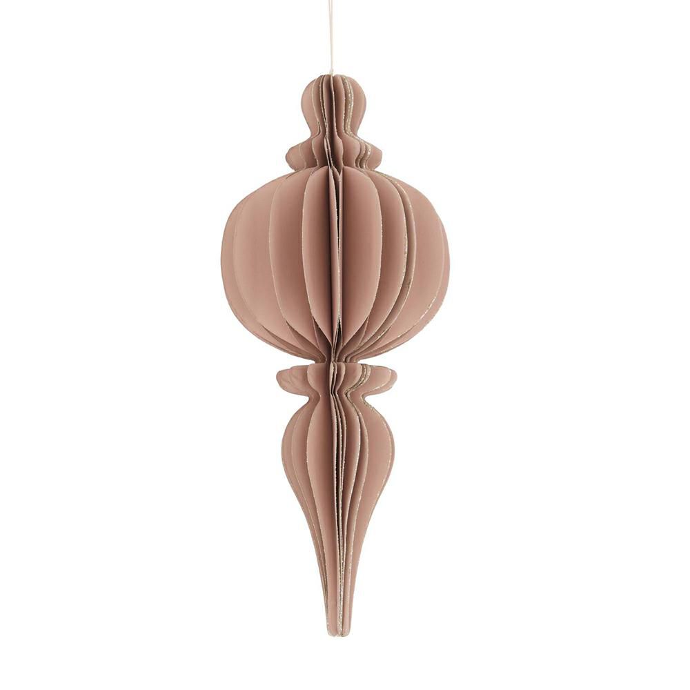 DECORO D’APPENDERE CARTA C/GLITTER D.15 CM H.38 CM ROSA CHIARO DECORO D’APPENDERE CARTA C/GLITTER D.15 CM H.38 CM ROSA CHIARO