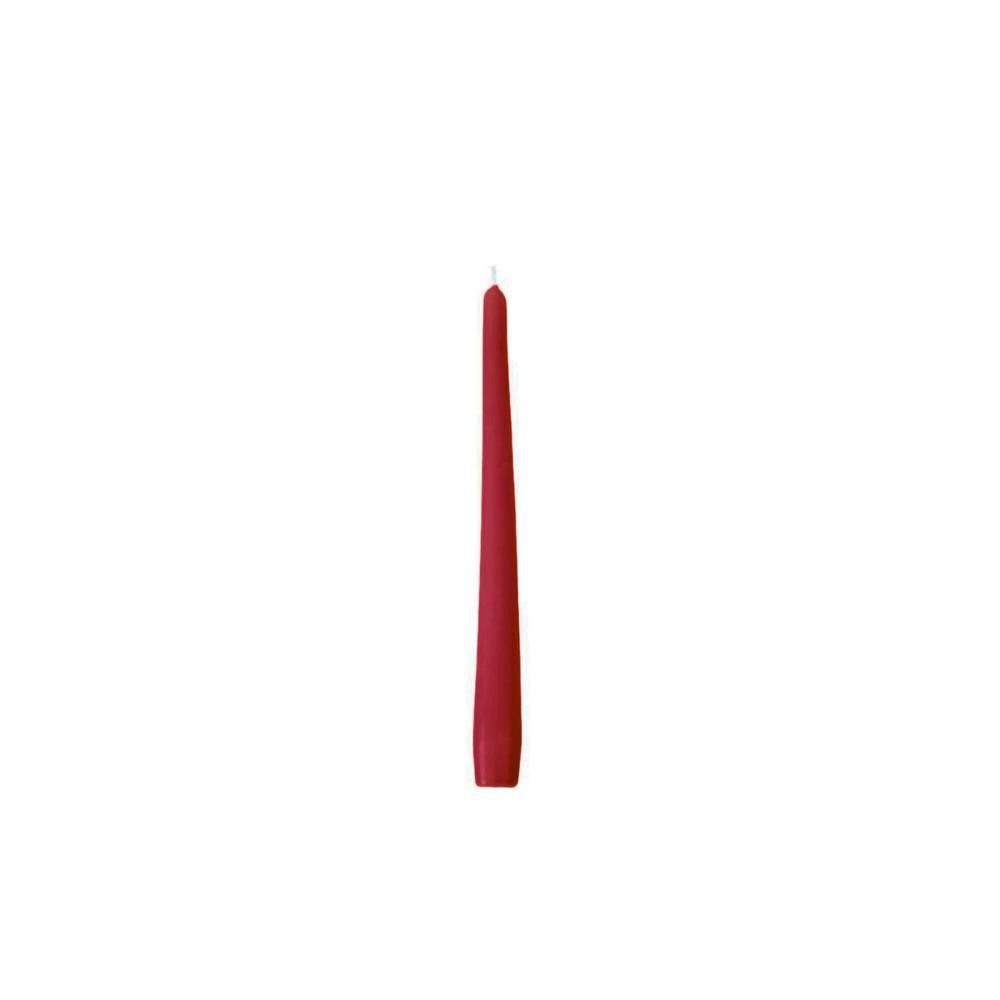 CANDELA CONICA D.2,3 CMH.25 CM -250/23- CONF. PZ.48 ROSSO