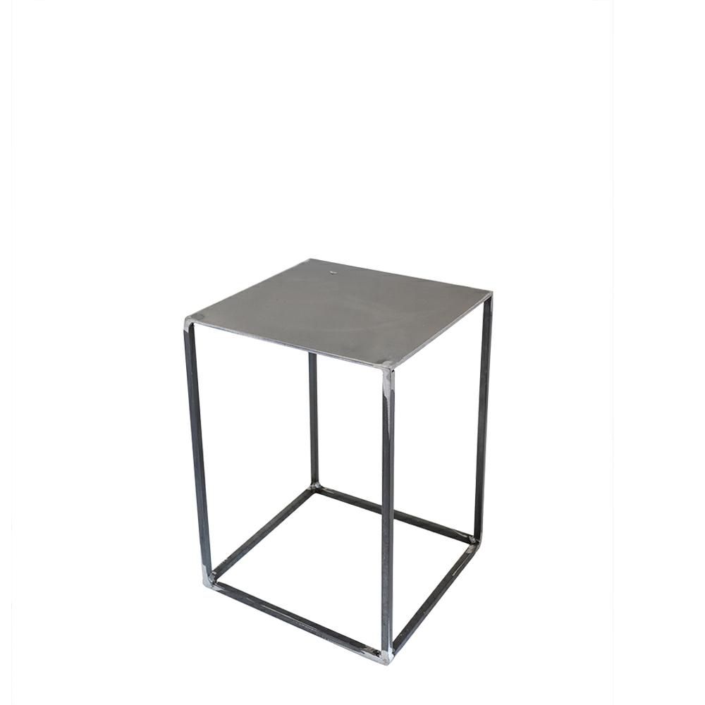 ALZATA FERRO BASE QUADRATA 22X22 CM H.30 CM ANTRACITE