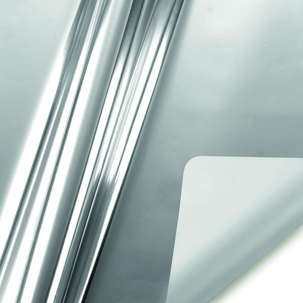 BOBINA PPL -BICOLOR METAL- CM 100X25 MT ARGENTO LUCIDO/OPACO BOBINA PPL -BICOLOR METAL- CM 100X25 MT ARGENTO LUCIDO/OPACO