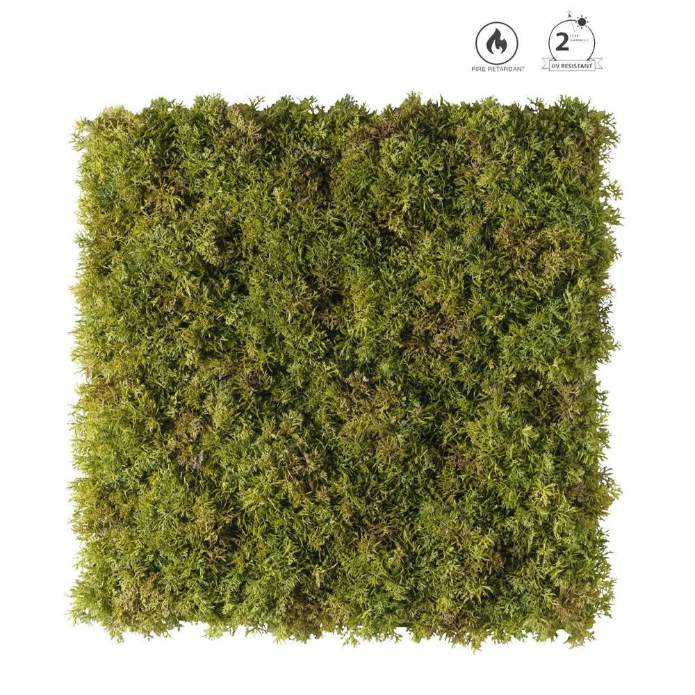 MATTONELLA NORDIC MOSS IGNIFUGO CM.50X50 VERDE/MARRONE