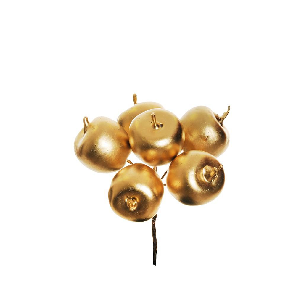 SET 6 MELINE BUSH DA 6 PZ. D.3 CM H.14 CM ORO