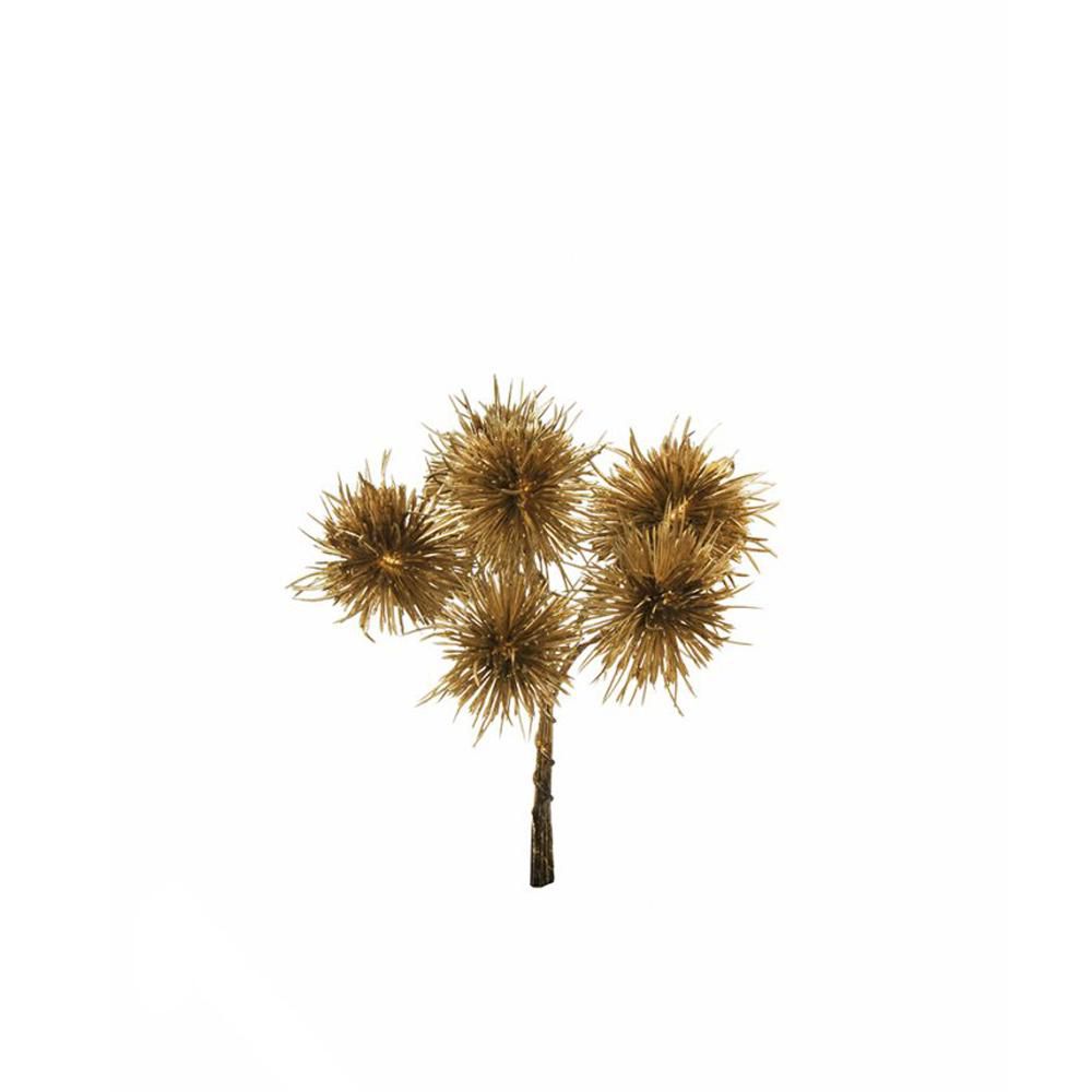 SET 6 BUSH CASTAGNE DA 6 PZ. CIASCUNO H.13,5 CM ORO