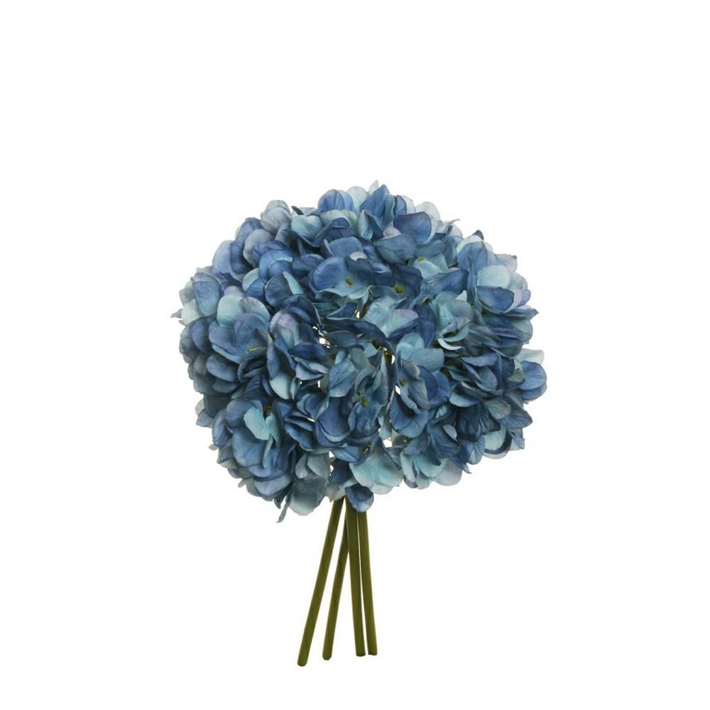 HYDRANGEA BUNDLE 4X CM.35 -JULIET- BLUE HYDRANGEA BUNDLE 4X CM.35 -JULIET- BLUE