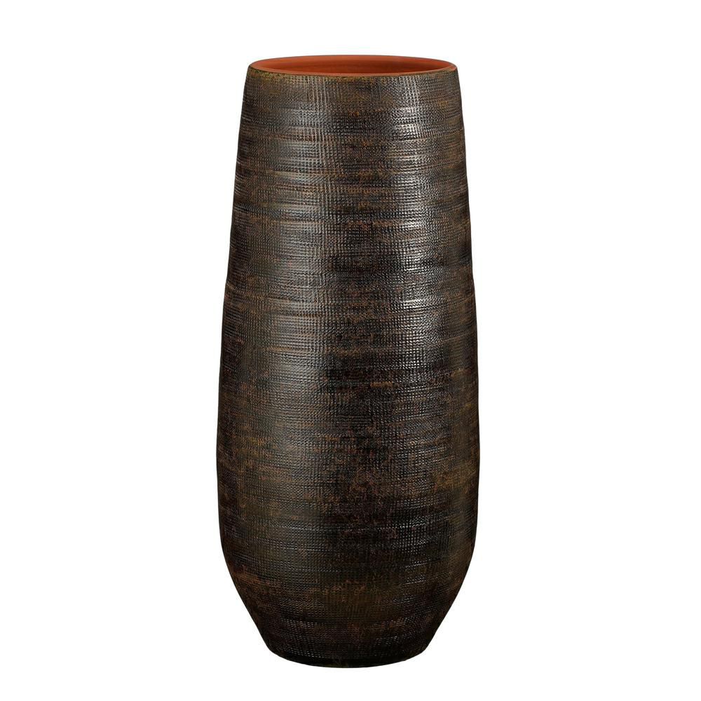 VASO CERAMICA D.30 CM H.70 CM -ENRIQUE- MARRONE