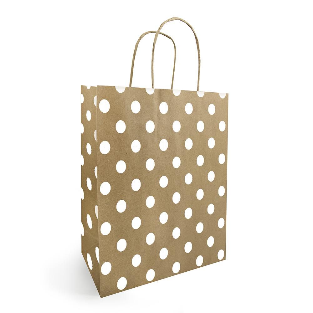 SHOPPERS CARTA SEALING 18X8X22 CM-POIS- CONF. PZ.50 AVANA/BIANCO