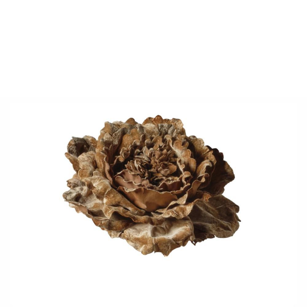 PEONIA TESTA VELLUTO D.48 CM H.130 CM BEIGE