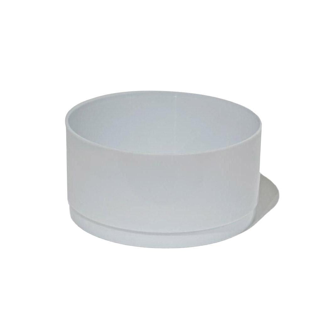 CIOTOLA PLASTICA TRADITIONAL D.15 CM H.7,5 CM CONF.PZ.6 BIANCO