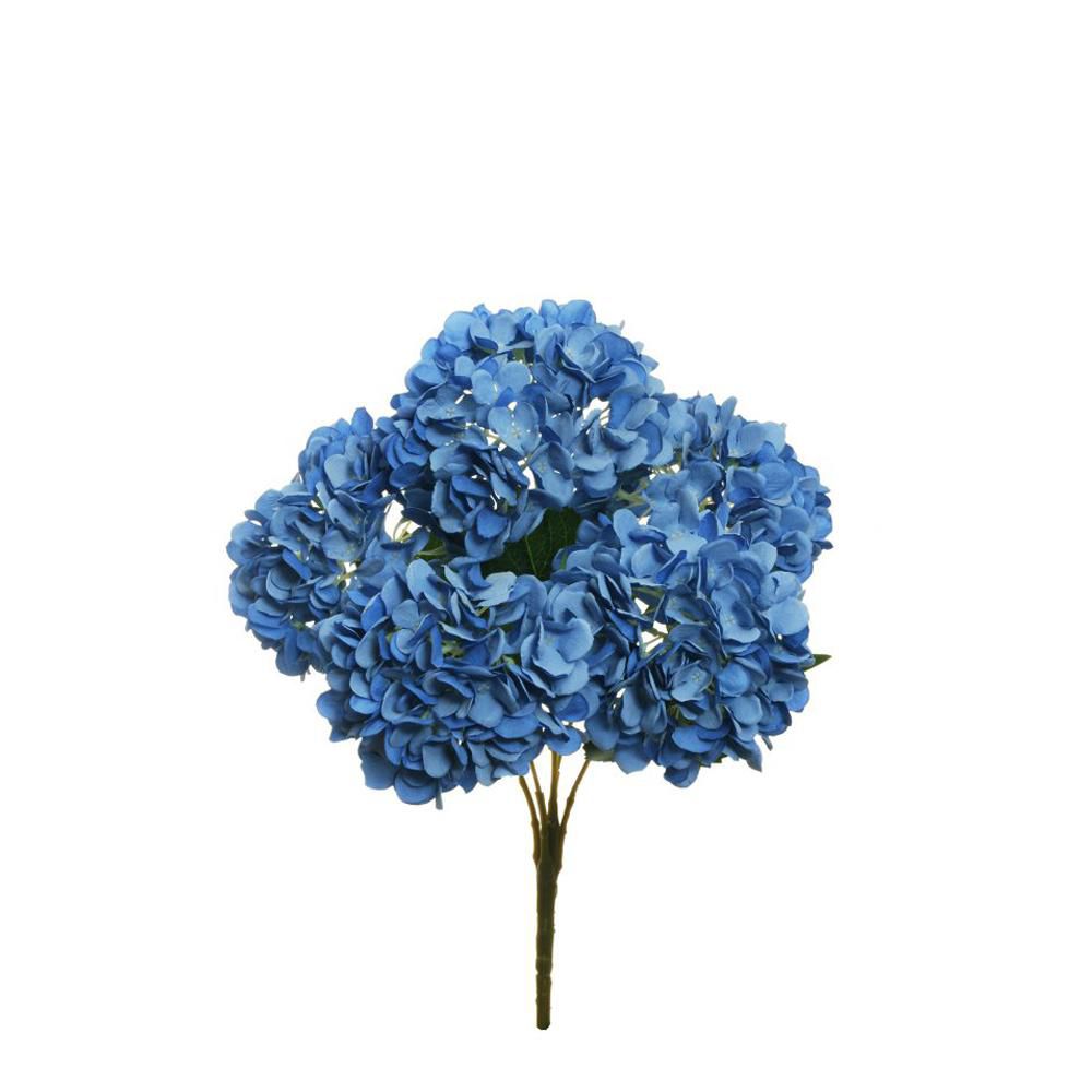 HYDRANGEA BOUQUET 5X CM.48 -JULIET- BLU
