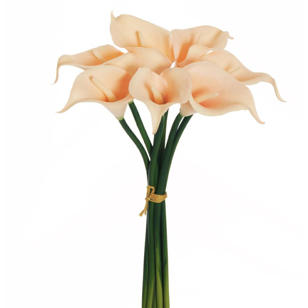 CALLA MINI BUSH 7X H.34CM -LILY- ROSA CHIARO