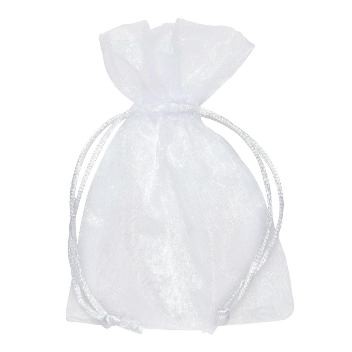 SACCHETTO ORGANZA PZ.1012X17 CM BIANCO