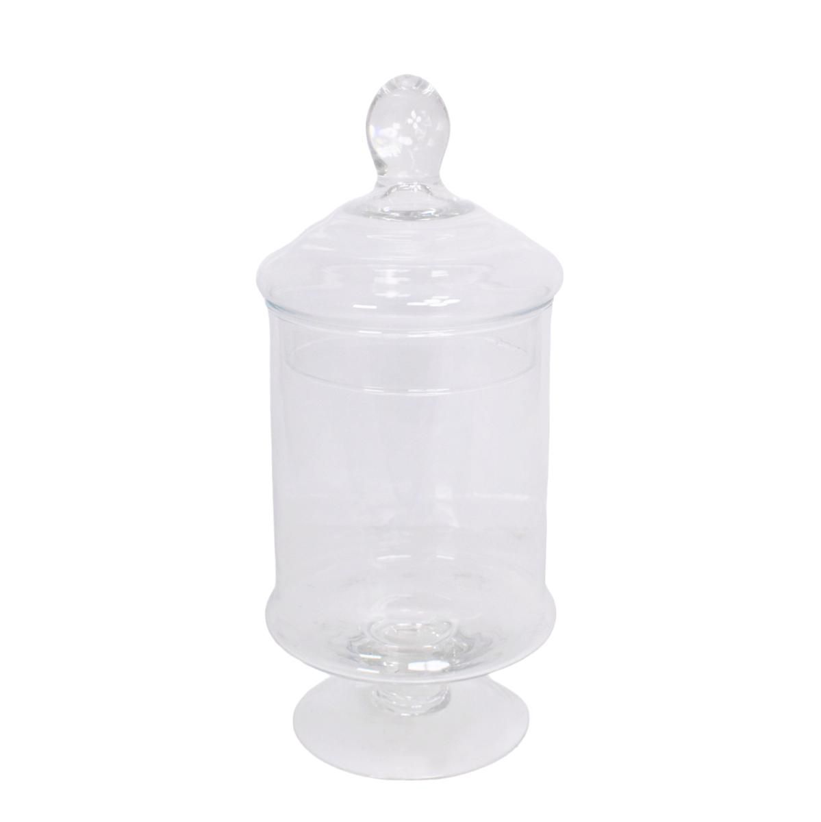 CONFETTIERA VETRO D.13 H.29 CM TRASPARENTE