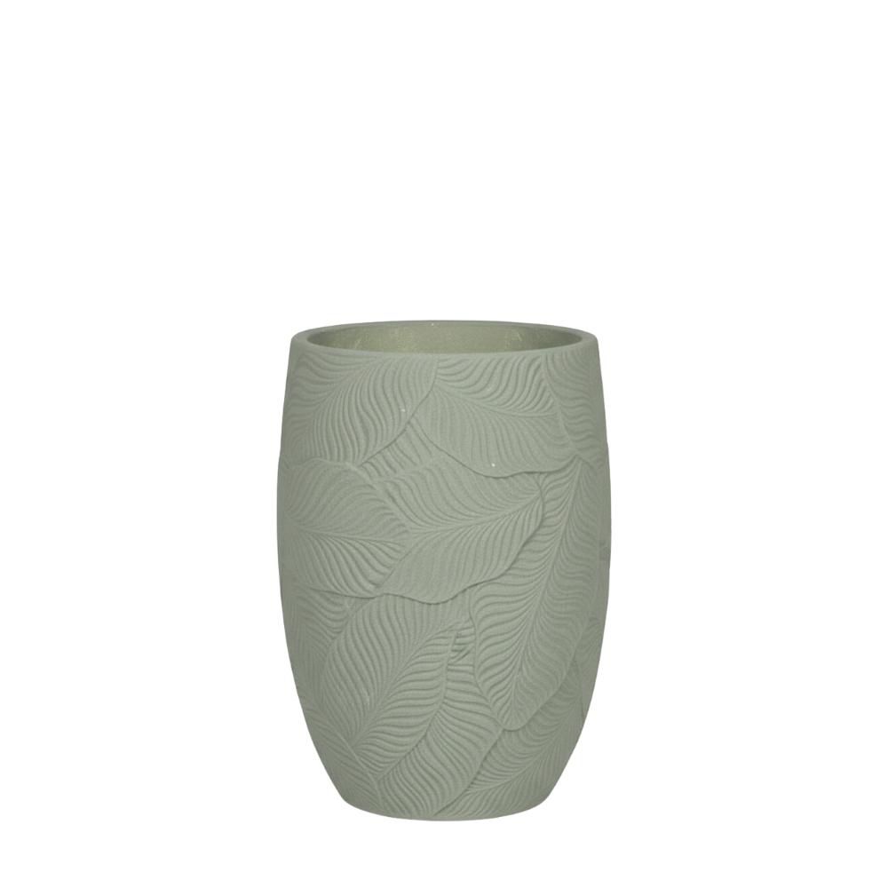 VASO CONICO FIBER GLASSD.40 CM H.33 CM (M) VERDE/BEIGE VASO CONICO FIBER GLASSD.40 CM H.33 CM (M) VERDE/BEIGE