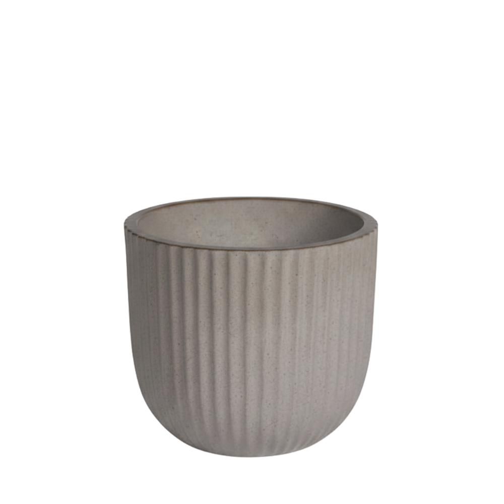 VASO TONDO CERAMICA D.36 CM H.30 CM (L) GRIGIO