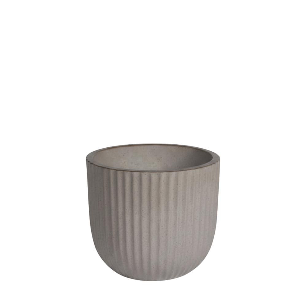 VASO CONICO CERAMICA D.30 CM H.25 CM (M) GRIGIO VASO CONICO CERAMICA D.30 CM H.25 CM (M) GRIGIO