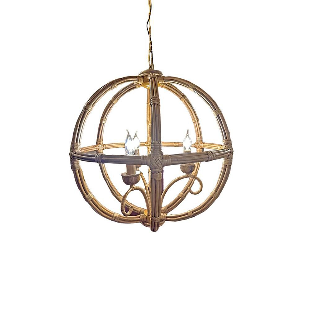 LAMPADARIO IN BAMBOO A 3 LUCI D.60 CM H.71 CM NATURALE LAMPADARIO IN BAMBOO A 3 LUCI D.60 CM H.71 CM NATURALE