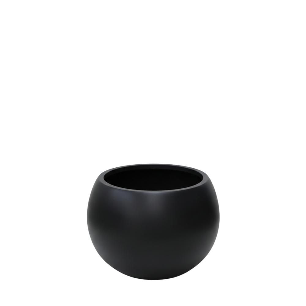 VASO TONDO FIBER GLASS D.49 CM H.40 CM (L) NERO VASO TONDO FIBER GLASS D.49 CM H.40 CM (L) NERO