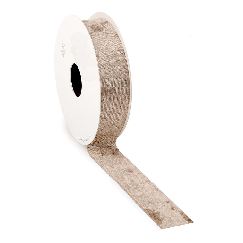 NASTRO VELLUTO 25MM 5MT-VELVET ICE- ROSA CIPRIA