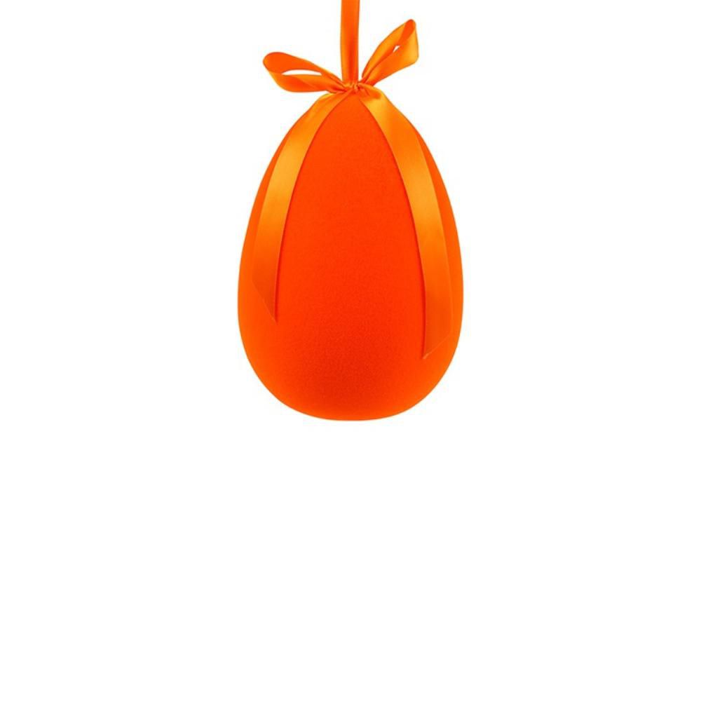 UOVO POLY FLOCCATO D/APPENDERE (XXL) ARANCIONE