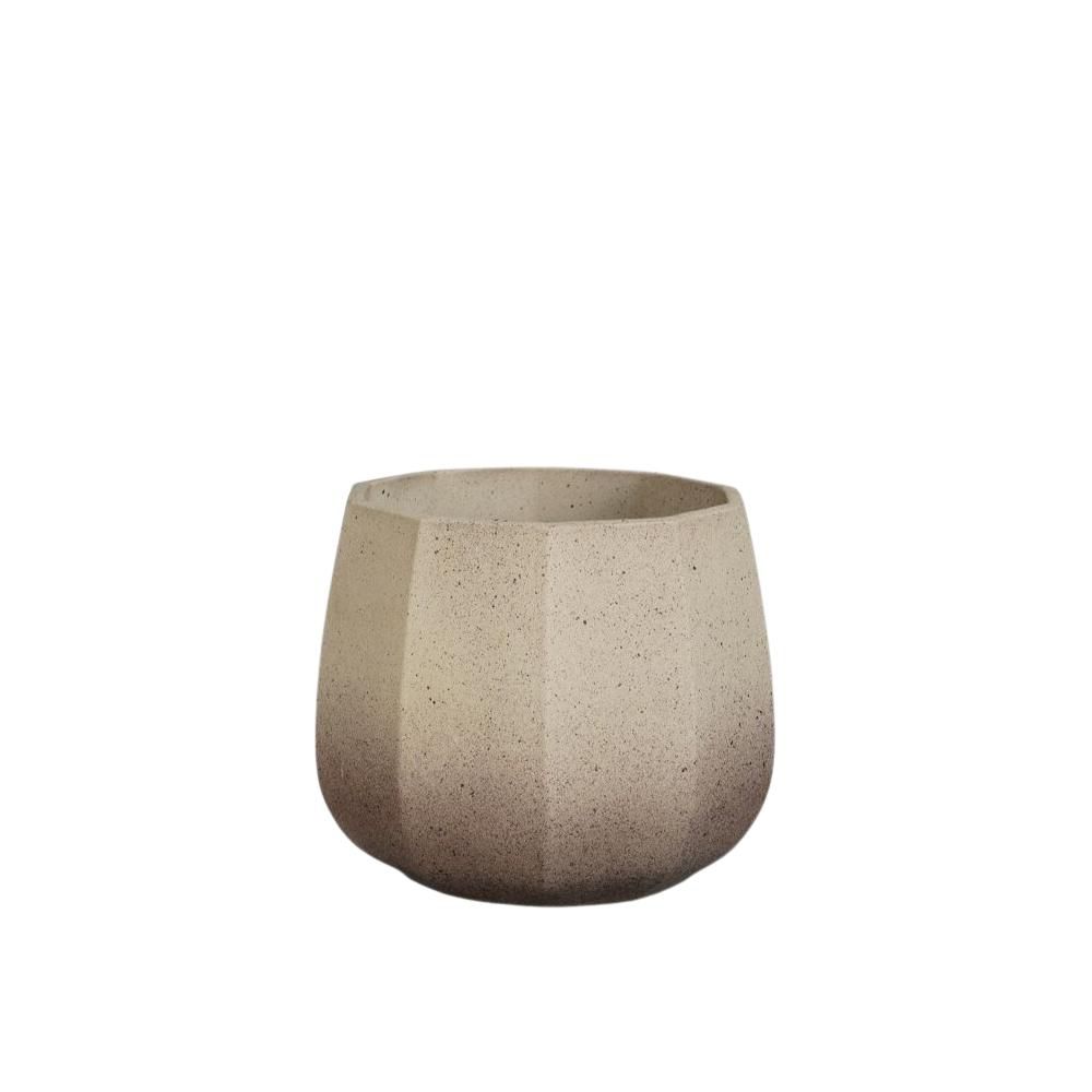 VASO CERAMICA TONDO D.20,5 CM H.16,5 CM -LENNART- GRIGIO