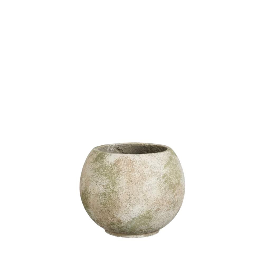 VASO CERAMICA TONDO D.25,5 CM H.20 CM -TOMMY- VERDE VASO CERAMICA TONDO D.25,5 CM H.20 CM -TOMMY- VERDE