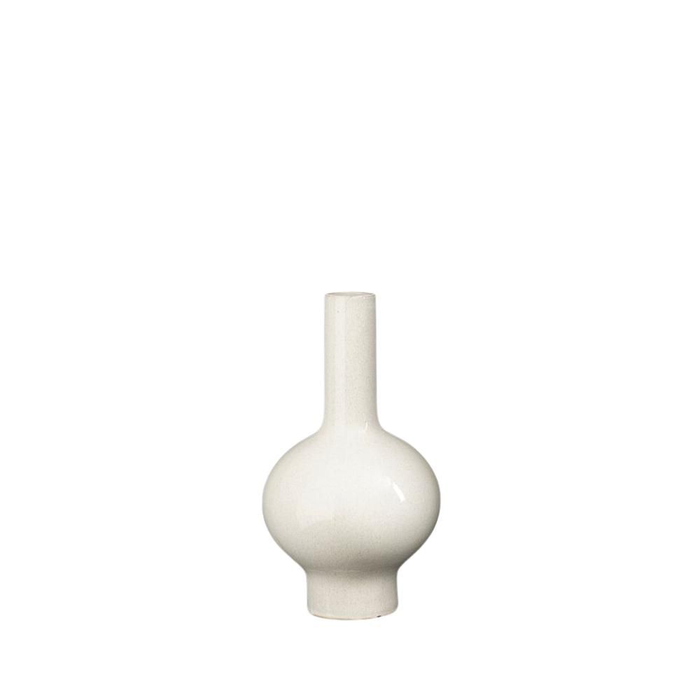 BOTTIGLIA CERAMICA D.25CM H.45 CM -MILLY- BIANCO