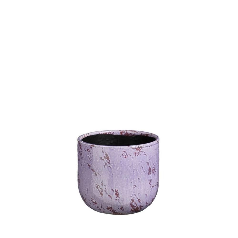 VASO CERAMICA TONDO D.18 CM H.16 CM -SANDRO- LILLA VASO CERAMICA TONDO D.18 CM H.16 CM -SANDRO- LILLA