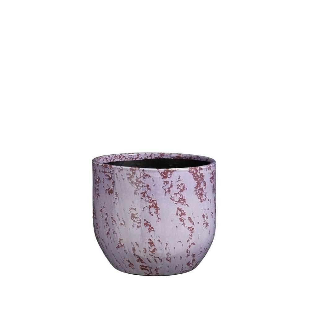 VASO CERAMICA TONDO D.24 CM H.22 CM -SANDRO- LILLA