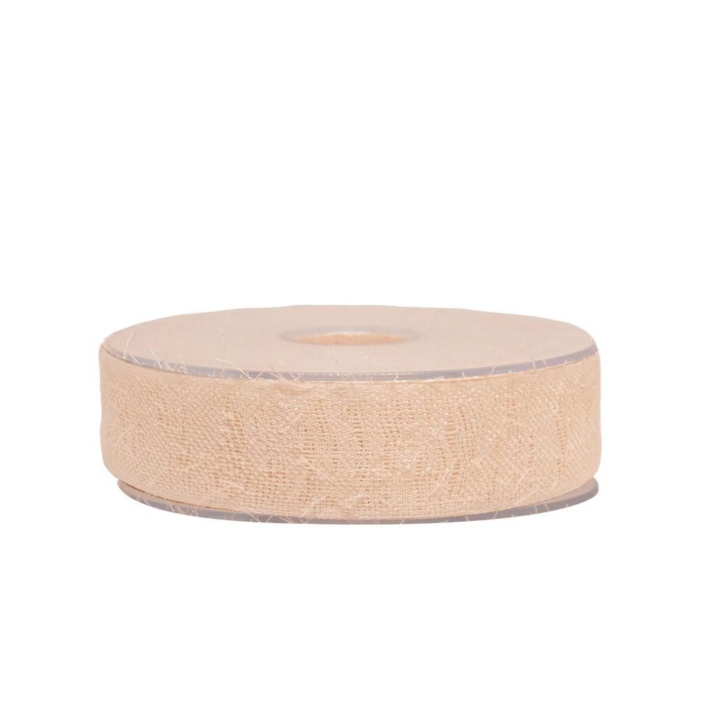 NASTRO TESSUTO POLYESTERE 25MM 20MT PANNA