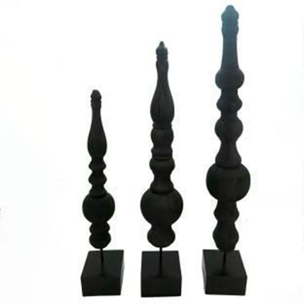 FUSO TAVOLO LEGNO H.64 CM -BALI- NERO