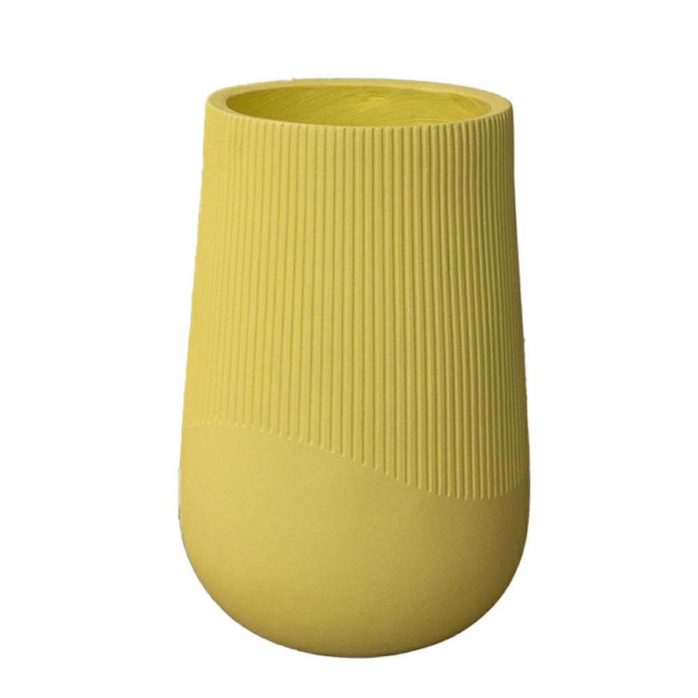VASO FIBER CLAY D.28 CMH.43 CM GIALLO
