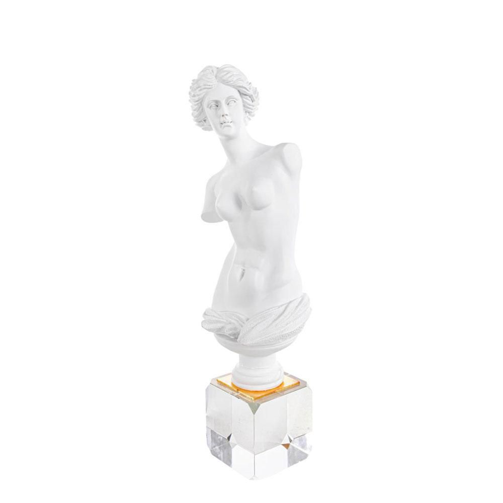 BUSTO VENERE POLIRESINA12X10 CM H.40 CM BIANCO