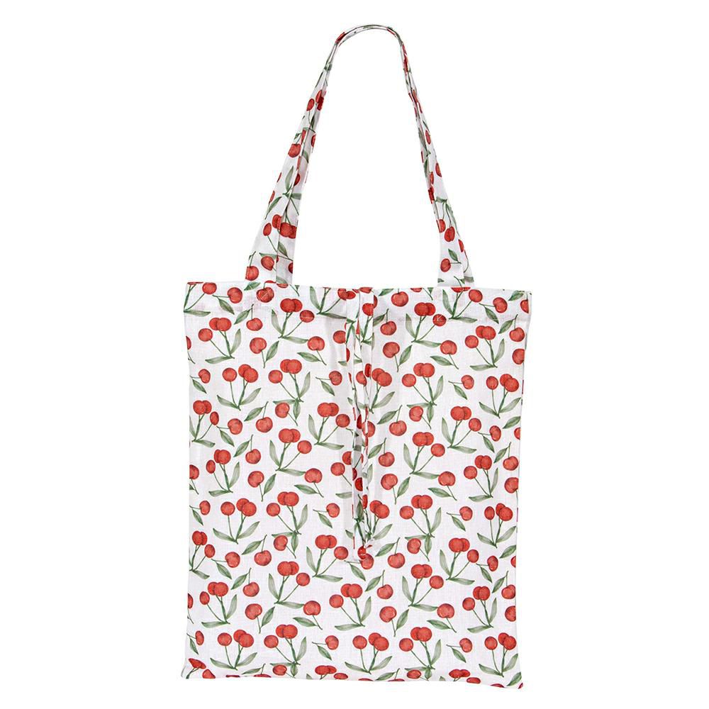 SHOPPER C/CILIEGIE 38 CM H.45 CM -SPRING FLOWERS- BIANCO/ROSSO SHOPPER C/CILIEGIE 38 CM H.45 CM -SPRING FLOWERS- BIANCO/ROSSO