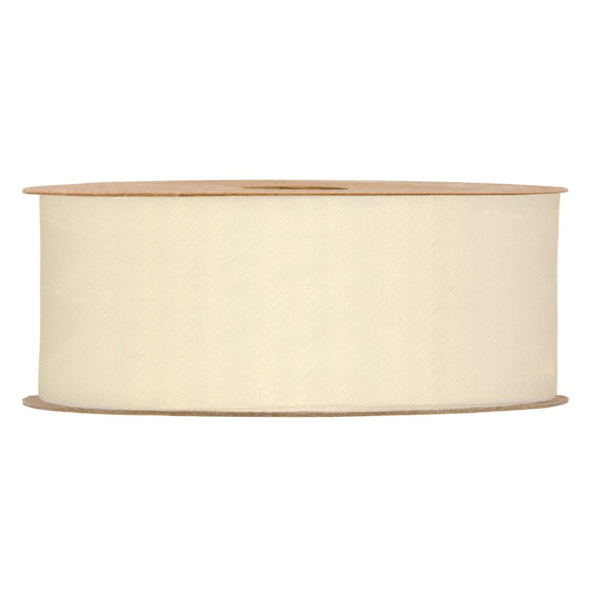 NASTRO ORGANZA MATT 40MM 20MT CREMA