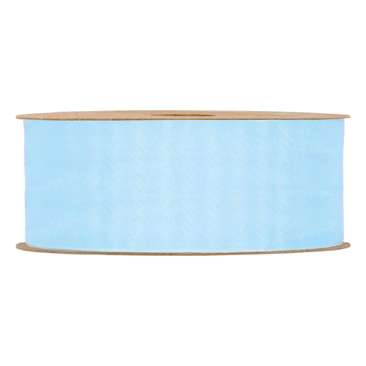 NASTRO ORGANZA MATT 40MM 20MT BLU CHIARO
