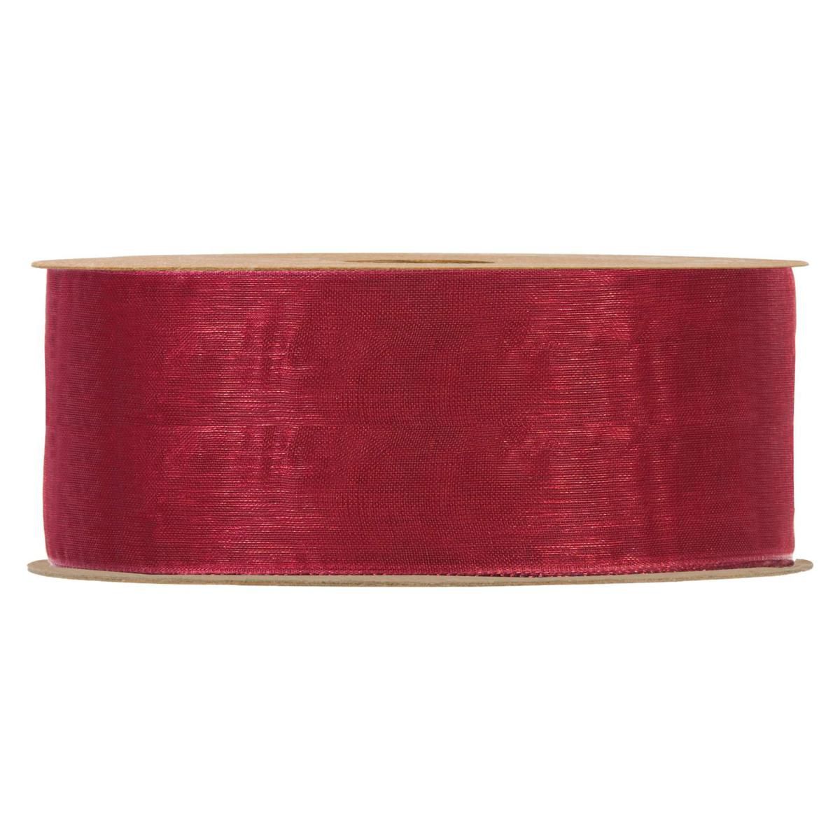 NASTRO ORGANZA MATT 40MM 20MT BORDEAUX