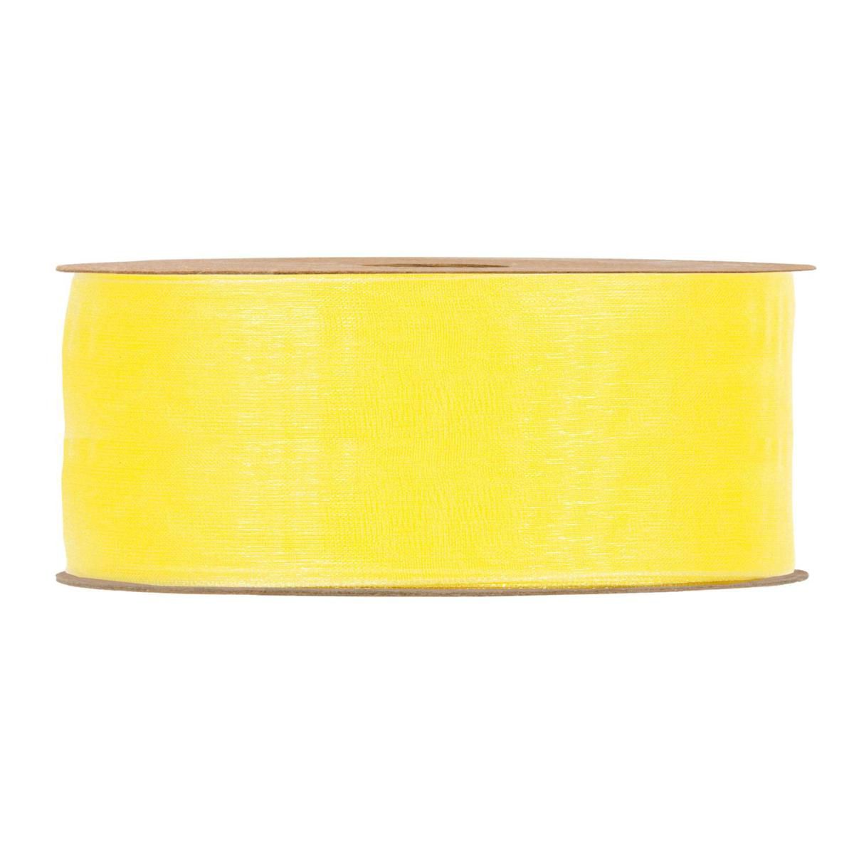 NASTRO ORGANZA MATT 40MM 20MT GIALLO