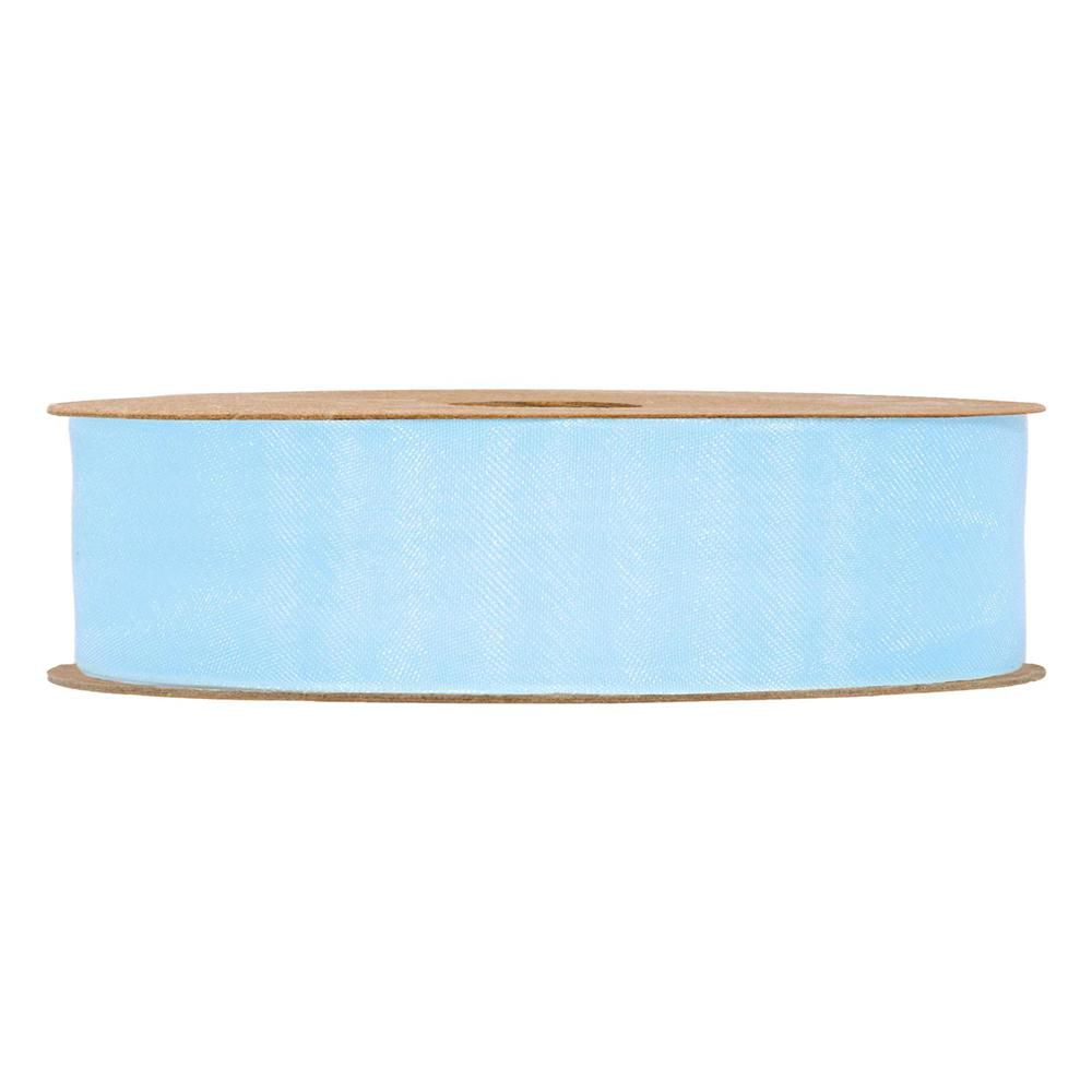 NASTRO ORGANZA MATT 25MM 20MT BLU CHIARO