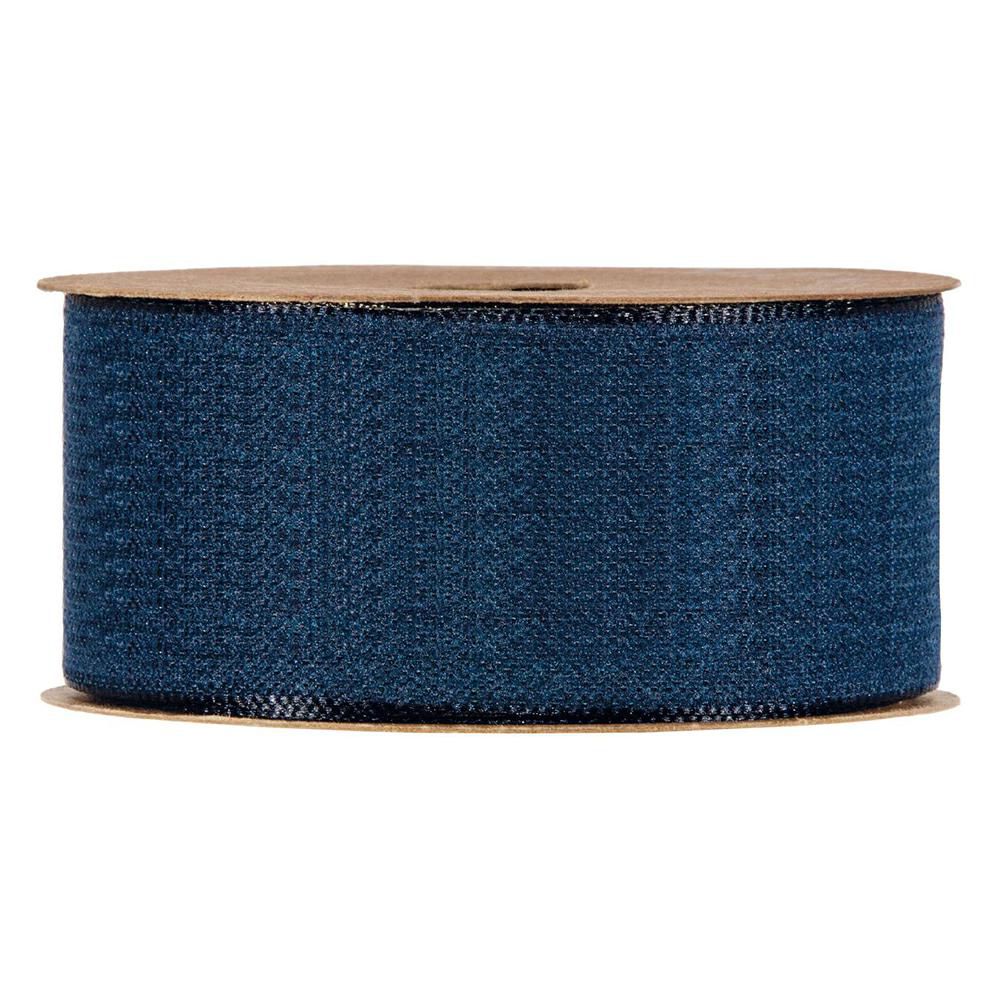 NASTRO EFFETTO CASHMERE40MM 20MT BLU