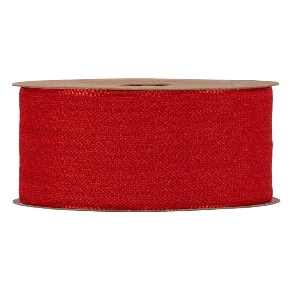 NASTRO EFFETTO CASHMERE40MM 20MT ROSSO