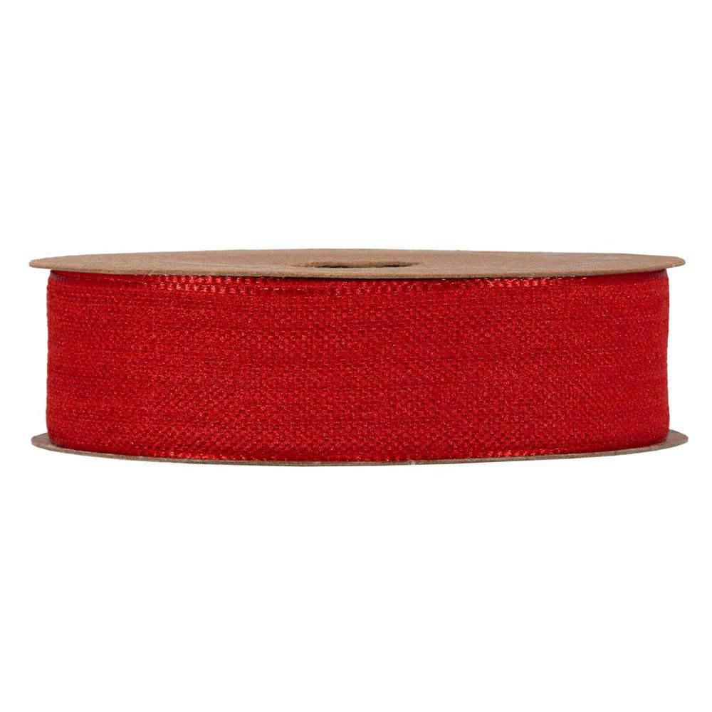 NASTRO EFFETTO CASHMERE25MM 20MT ROSSO