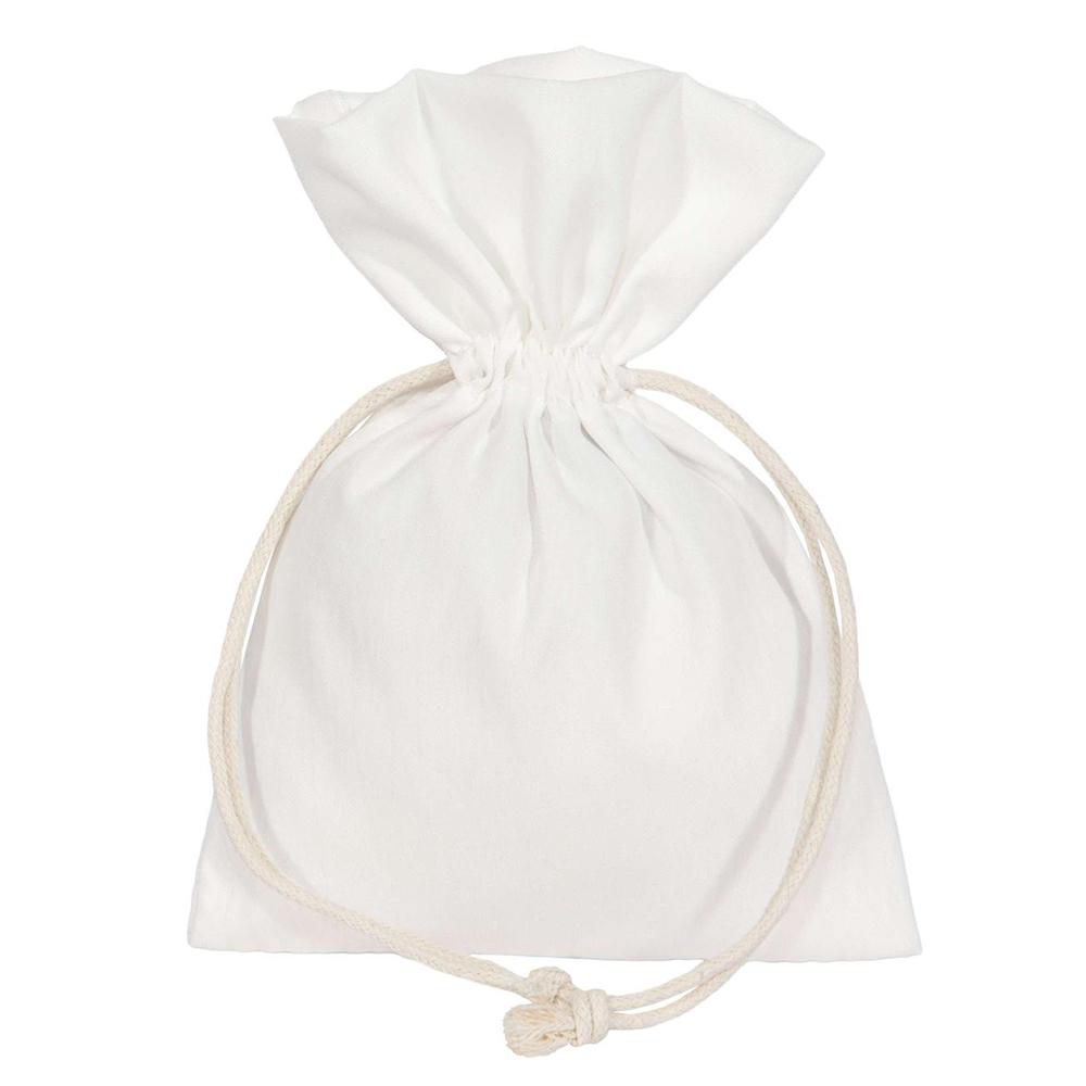 SACCHETTO POLY SATINATOPZ.10 10X14 CM -ANNA- BIANCO