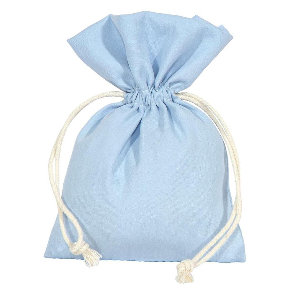 SACCHETTO POLY SATINATOPZ.10 10X14 CM -ANNA- BLU CHIARO